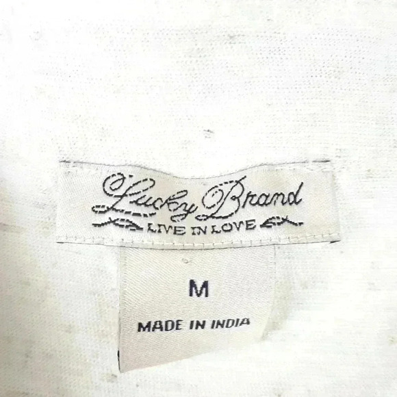 Lucky Brand  V- Neck Top Size Medium - Picture 8 of 8